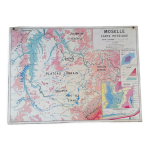 Ancienne carte mdi moselle - france
