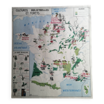 Ancienne carte scolaire mdi : france  cultures industrielles et forts 