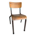 Ancienne chaise colier enfant bois et mtal