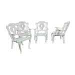Anciennes chaises jardin