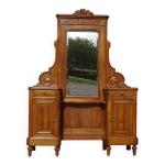 Ancienne coiffeuse en noyer, style louis xvi