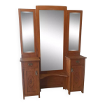 Ancienne coiffeuse avec triple miroir