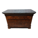Ancienne commode louis philippe 4 tiroirs avec marbre