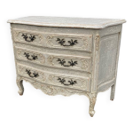 Ancienne commode plateau en bois