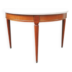 Ancienne console demi - lune en bois