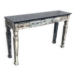 Ancienne console avec plateau marbre