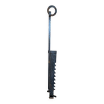 Ancienne crémaillère cuisson cheminée fer forge noir xixe vintage Ancienne crémaillère cuisson cheminée fer forge noir xixe vintage