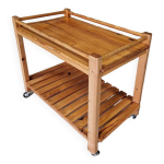 Ancienne desserte en pin vintage