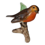 Ancienne figurine en porcelaine, oiseau rouge - gorge / rotkehlchen / robin goebel