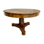Ancienne grande table art dco 19 eme biedermeier en noyer