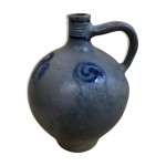 Ancienne jarre huilier grs bleu alsace dcoration xixeme vintage
