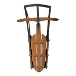 Ancienne luge américaine en bois vintage Ancienne luge américaine en bois vintage