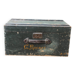 Ancienne malle de voyage en bois
