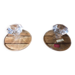 Ancienne paire de bougeoir cristal d arques cristal vintage Ancienne paire de bougeoir cristal d arques cristal vintage