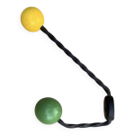 Ancienne patre en fer forg  boules colores annes 50