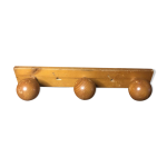Ancienne patère porte manteau mural x3 bois vintage Ancienne patère porte manteau mural x3 bois vintage