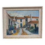 Ancienne peinture � l'huile 1971