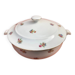Ancienne soupire p. n france porcelaine blanche liser or  dcor brasse