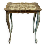 Ancienne table d appoint florentine en r�sine peinte belle patine