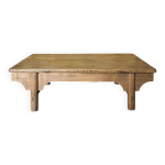 Ancienne table basse en bois d'orme