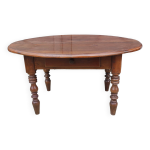 Ancienne table basse ovale louis philippe 1 tiroir