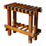 Ancienne table console de ferme en bois massif