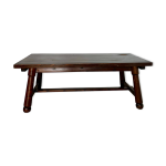 Ancienne table de ferme brutaliste en pin par george robert, ann�es 70