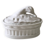 Ancienne terrine porcelaine canard oie