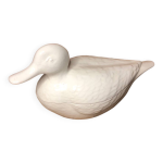 Ancienne terrine schramberg 79 forme canard cramique blanche vintage