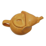 Ancienne theiere elephant jaune vintage