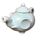 Ancienne thire forme lphant cramique bleu ciel vintage #a472b