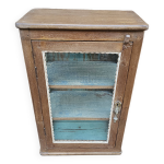 Ancienne vitrine art dco en teck birman