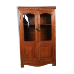 Ancienne vitrine bibliothque art dco en teck birman