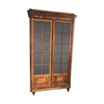 Ancienne - vitrine en bois massif