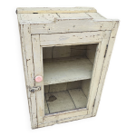 Ancienne vitrine murale art dco en teck birman