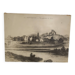 Ancienne vue de montlimar en 1815 - lib. f. baume (grande taille)