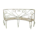 Antique banquette fer forg xixeme / xxeme