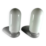 Appliques dietsche grise allemagne salle de bain 1980 x2