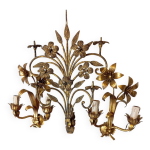 Appliques fleurs dor�es en m�tal