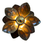 Applique fleur en mtal