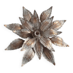 Applique fleur metal