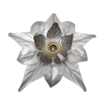 Applique fleur métal argent italienne Applique fleur métal argent italienne