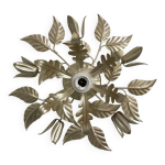 Applique fleur en métal doré, années 80 Applique fleur en métal doré, années 80
