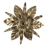 Applique fleur en métal doré par massive Applique fleur en métal doré par massive
