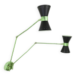 Applique murale double articul�e, italie ann�es 50