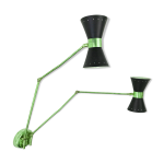 Applique murale double articule, italie annes 50