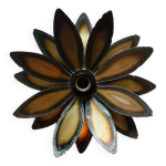 Applique murale fleur métal vintage Applique murale fleur métal vintage