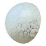 Applique murale plafonnier verre clichy blanc