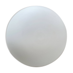 Applique, plafonnier demi - lune en verre blanc mat 1960 - 1970 Applique, plafonnier demi - lune en verre blanc mat 1960 - 1970