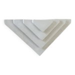 Applique vintage, pl�tre blanc mat, france, 1970